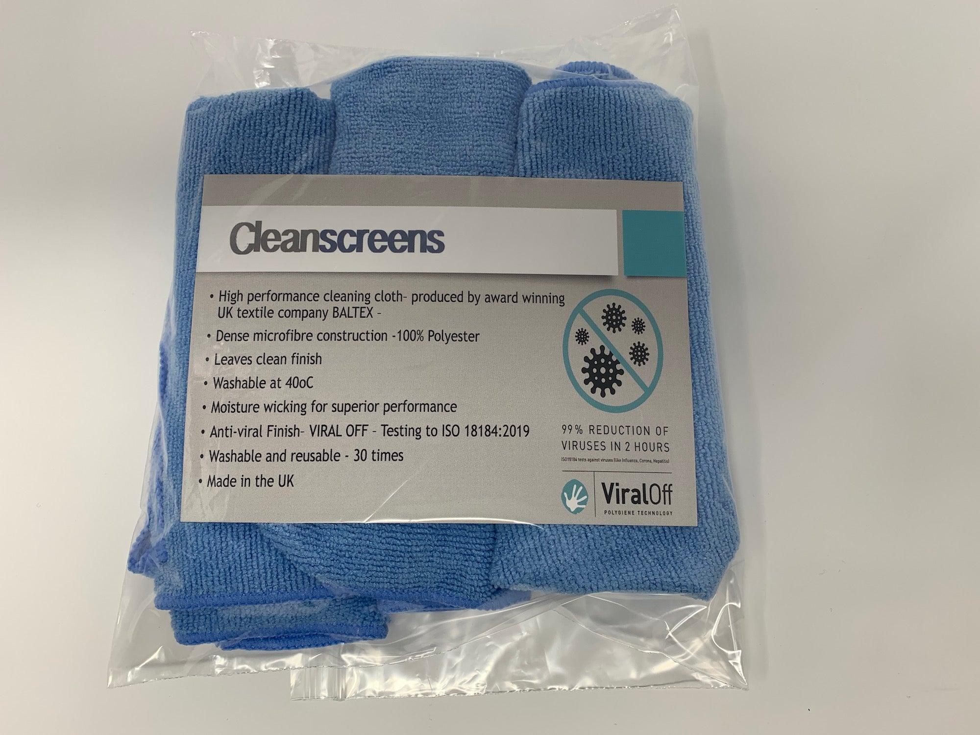 Anti-bacterial microfibre general purpose cleaning cloths MULTIPACK- HG3-1000 - Airospring