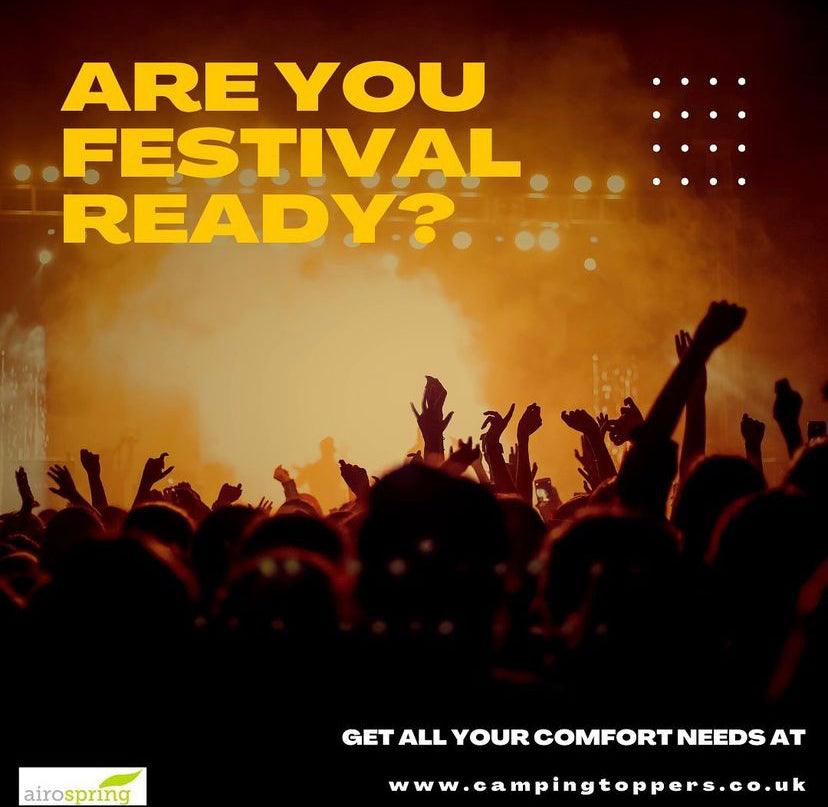 Festivals and Glamping - Get a good night's sleep! - Airospring